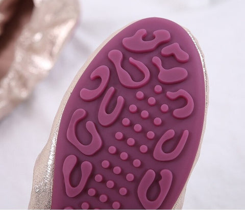 New rhinestone Sequined Cloth crystal foldable ballet flat shoe CODE: KAR2323