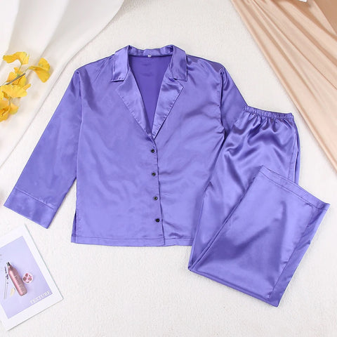 Sexy Single-Breasted Low Cut Long Sleeve Suit Wide Leg Pant Oversized Set CODE: KAR2346