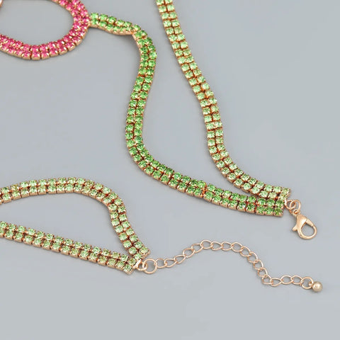 New Colorful Daisy Flower Pendant Choker Necklace CODE: KAR2365