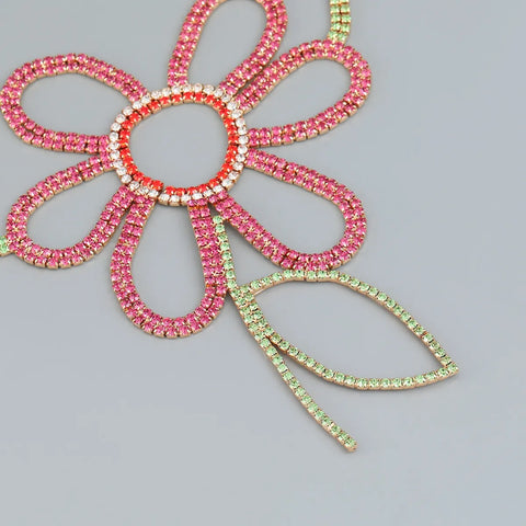 Colorful Daisy Flower Pendant Necklace CODE: READY1363