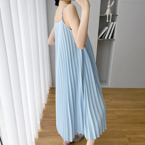 New Stripe Pleated Loose Casual and Fashionable Two-piece Set CODE: KAR2380