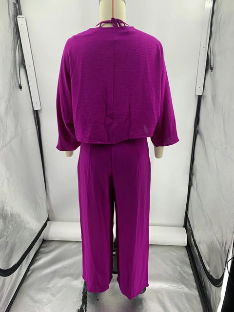 Summer Elegant Sexy Casual Kaftan Leisure Top And Pant Two Piece Set CODE: KAR2381