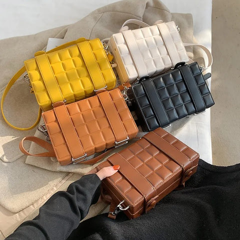 New Casual Box Design Small Crossbody Bag CODE: KAR2386