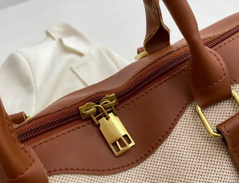 Luxury Travel Tote Canvas Shoulder Crossbody Bag CODE: KAR2387
