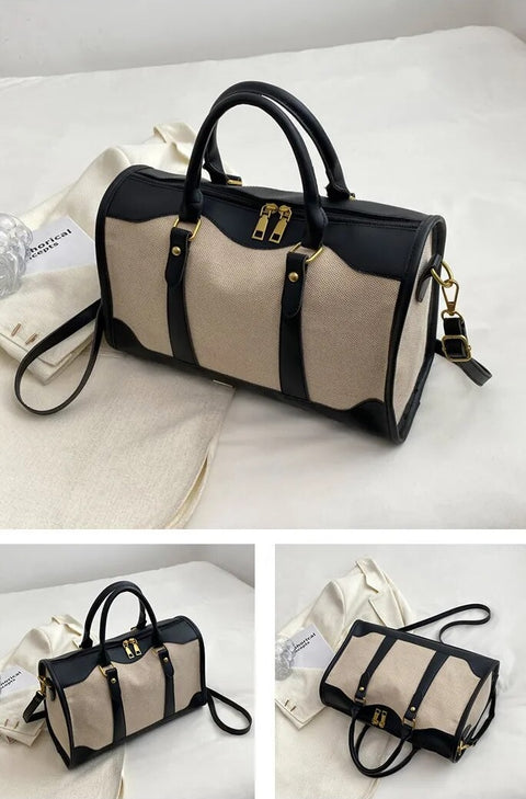 Luxury Travel Tote Canvas Shoulder Crossbody Bag CODE: KAR2387