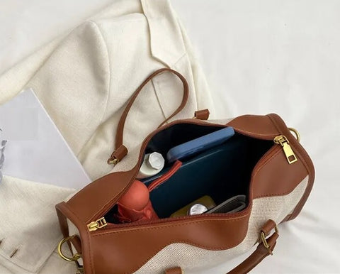 Luxury Travel Tote Canvas Shoulder Crossbody Bag CODE: KAR2387