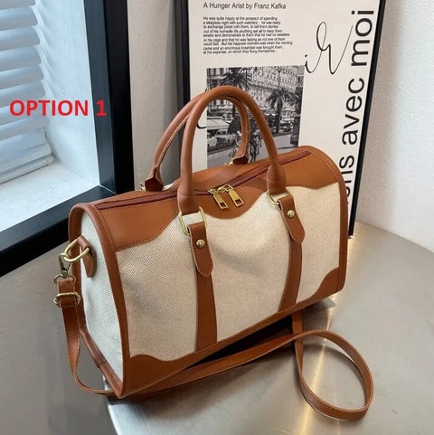 Luxury Travel Tote Canvas Shoulder Crossbody Bag CODE: KAR2387