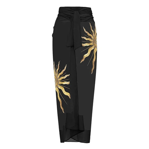 Summer New Paillettes Embellished Floral Print Swimwear CODE: READY1224