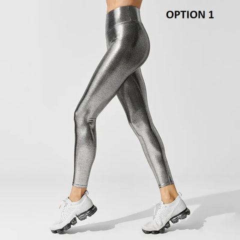 Sexy Metallic Luster High Waist Shiny Tight Pant CODE: KAR2393