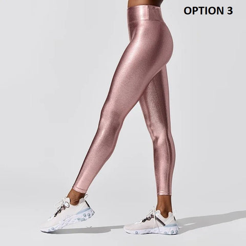 Sexy Metallic Luster High Waist Shiny Tight Pant CODE: KAR2393