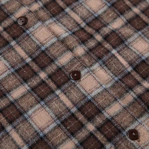 New Autumn Shacket Oversized Long Plaid Shirt CODE: KAR2394