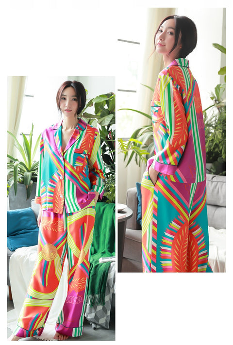 New Luxury Long Sleeve Oversize Turn Down Collar Shirt With Pant CODE: KAR2399