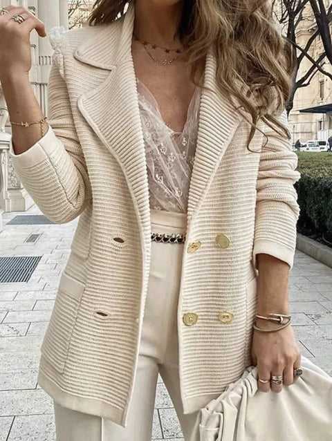 Autumn Winter Fashion Double Breasted Button Casual Long Sleeve Jacket CODE: KAR2401
