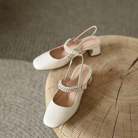 New Autumn Casual Square Toe High Heel Shoe CODE: KAR2407