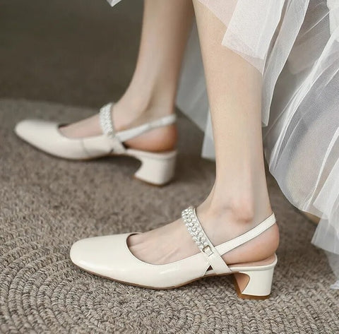 New Autumn Casual Square Toe High Heel Shoe CODE: KAR2407