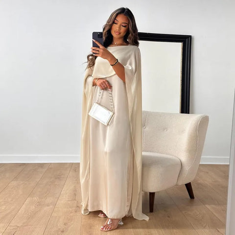 New Fashion Elegant High Waist O-neck Loose Long Maxi Dress CODE: KAR2417