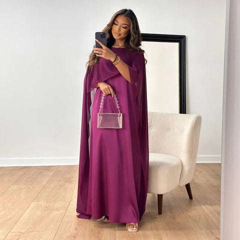 New Fashion Elegant High Waist O-neck Loose Long Maxi Dress CODE: KAR2417
