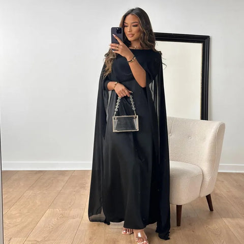 New Fashion Elegant High Waist O-neck Loose Long Maxi Dress CODE: KAR2417