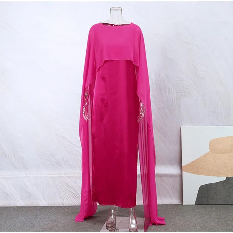 New Fashion Elegant High Waist O-neck Loose Long Maxi Dress CODE: KAR2417