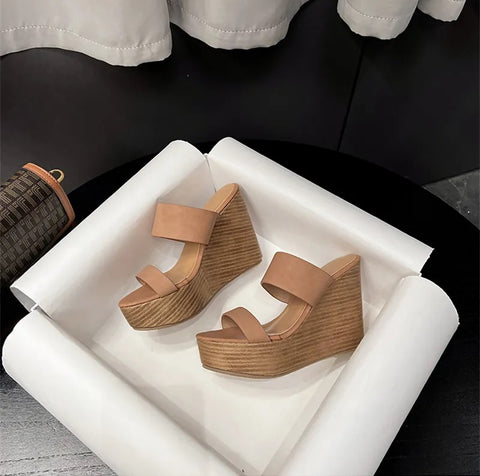 New Design Summer Sexy Peep Toe  Super High Platform Wedges Sandal CODE: KAR2421