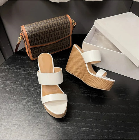 New Design Summer Sexy Peep Toe  Super High Platform Wedges Sandal CODE: KAR2421