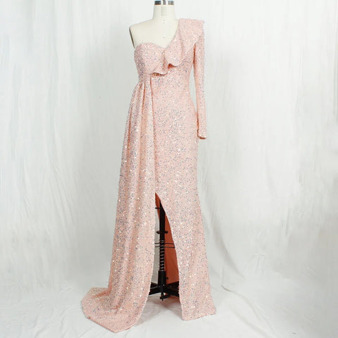 New Luxury Sequin Elegant Robe Sexy Maxi Long Dress CODE: KAR2424