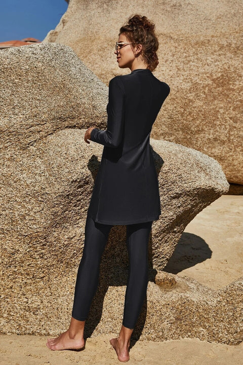 New Abaya Fashion Plain Swimwear Set CODE: KAR2429