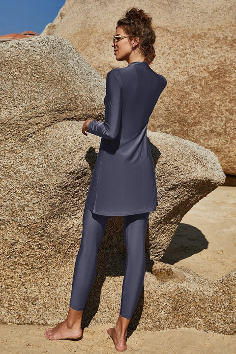 New Abaya Fashion Plain Swimwear Set CODE: KAR2429