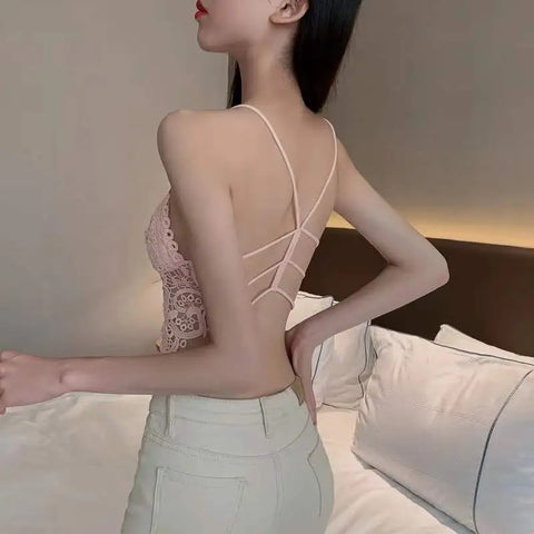 New Sexy Lingerie Fashion Hollow Out Lace Bra Tube Tops CODE: KAR2432