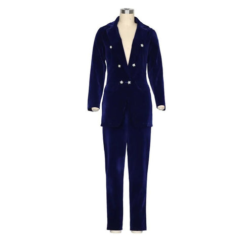 New Casual Long Sleeve Blazer & Pant 2 Piece Set CODE: KAR2439