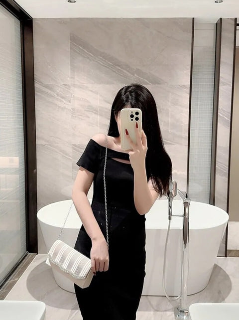 Luxury Shiny Clutch Banquet Champagne Purse CODE: KAR2445