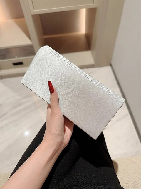 Luxury Shiny Clutch Banquet Champagne Purse CODE: KAR2445