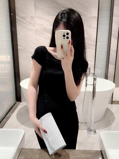 Luxury Shiny Clutch Banquet Champagne Purse CODE: KAR2445