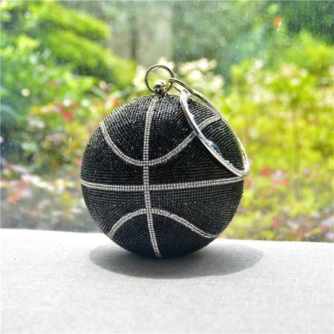 New Luxury Crystal rhinestone Designer basketball Clutch Purse CODE: KAR2446