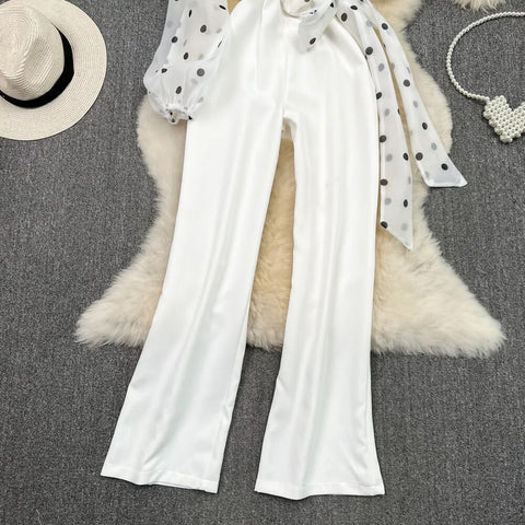 Summer Casual Skew Collar Single Off Shoulder High Waist Straight Wide Leg Jumpsuit CODE: KAR2480
