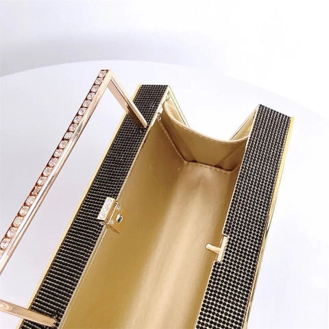 New Rhinestone Fashion Radio Shape Clutch CODE: KAR2487