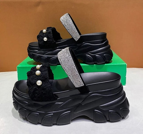 Summer Fashion Bling Wedge High Platform Sandal CODE: KAR2512