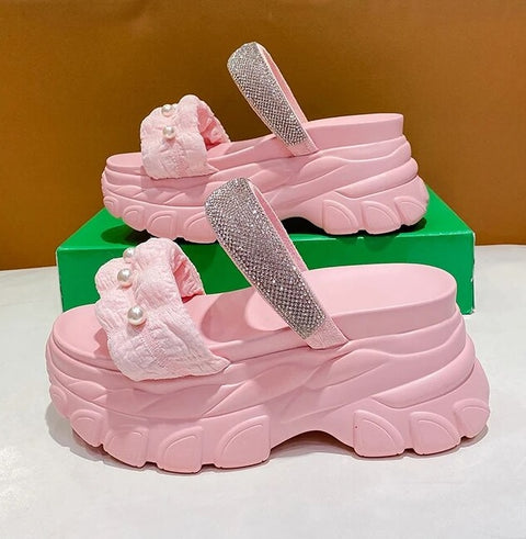 Summer Fashion Bling Wedge High Platform Sandal CODE: KAR2512