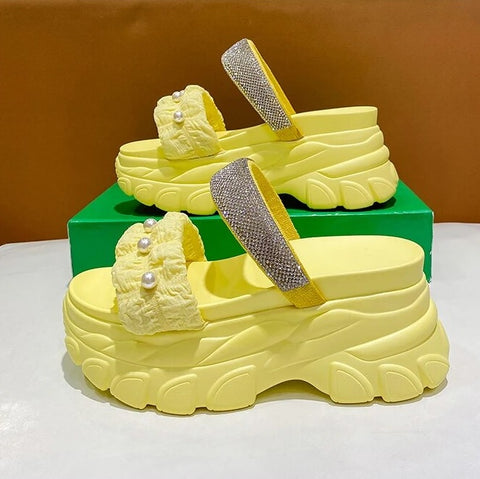 Summer Fashion Bling Wedge High Platform Sandal CODE: KAR2512