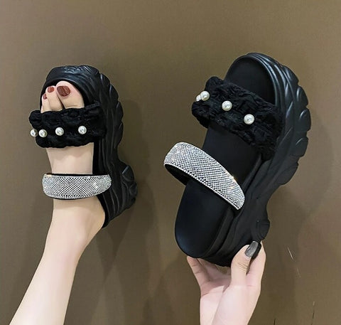 Summer Fashion Bling Wedge High Platform Sandal CODE: KAR2512