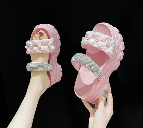 Summer Fashion Bling Wedge High Platform Sandal CODE: KAR2512