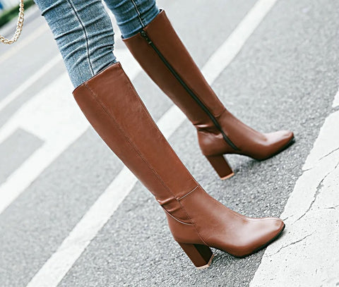 Winter Fashion Warm High-heel Knee Boot CODE: KAR2516