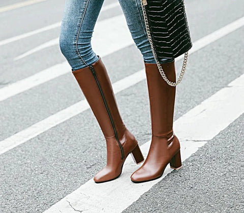 Winter Fashion Warm High-heel Knee Boot CODE: KAR2516