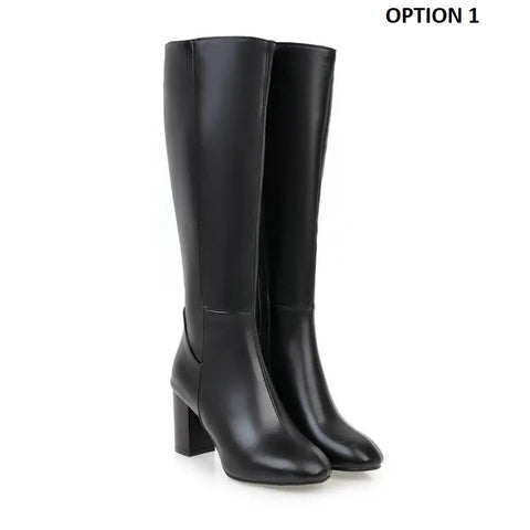 Warm High-heel Knee Boot SIZE: 39 CODE: READY1331