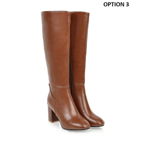 Winter Fashion Warm High-heel Knee Boot CODE: KAR2516