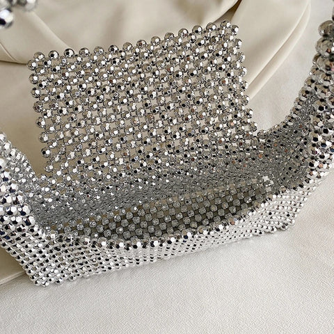 Luxury Summer Fashion Beads Designer Shiny Bling Bagute Bag CODE: KAR2522