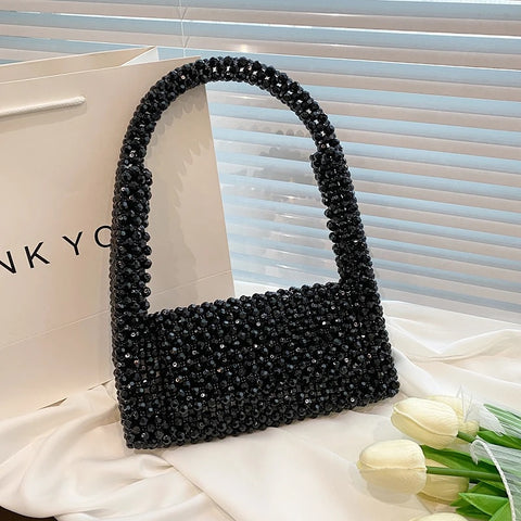 Luxury Summer Fashion Beads Designer Shiny Bling Bagute Bag CODE: KAR2522