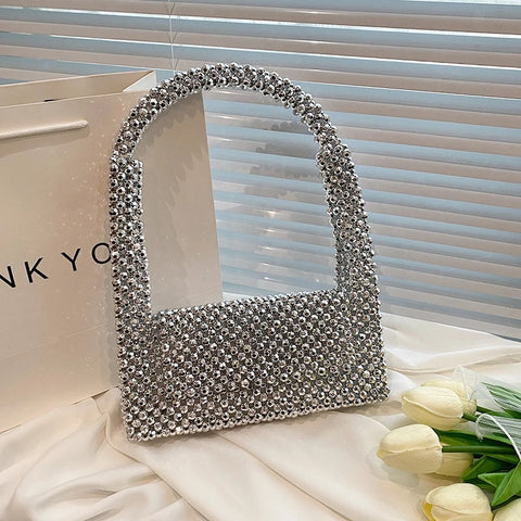 Luxury Summer Fashion Beads Designer Shiny Bling Bagute Bag CODE: KAR2522
