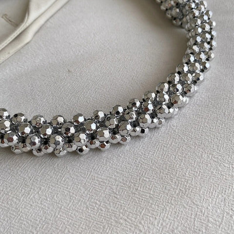 Luxury Summer Fashion Beads Designer Shiny Bling Bagute Bag CODE: KAR2522