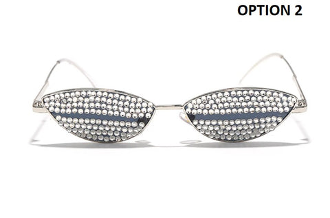 Sexy Luxury Designer Cat Eye Rhinestone Sunglasses CODE: KAR2524